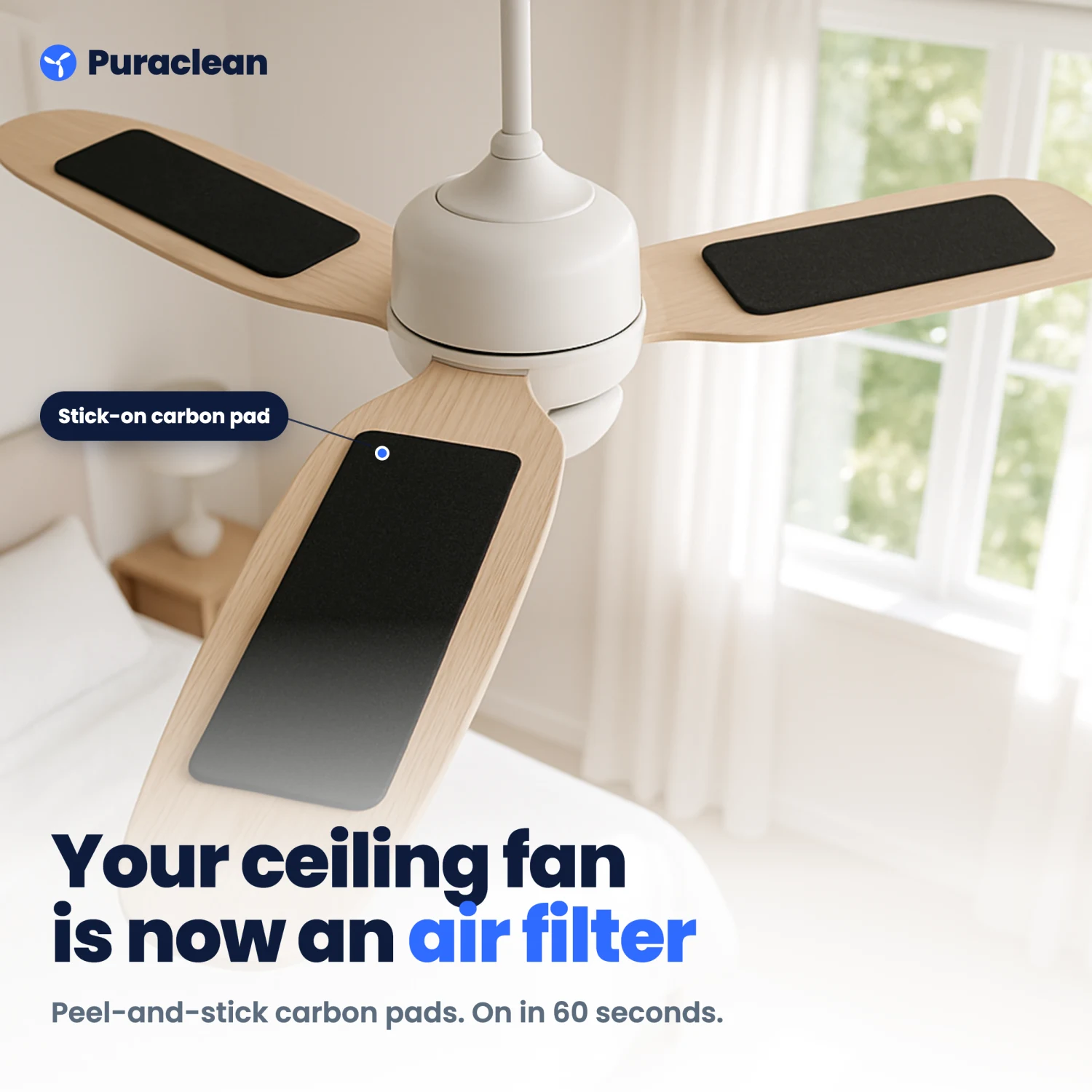 Your ceiling fan is now an air filter
